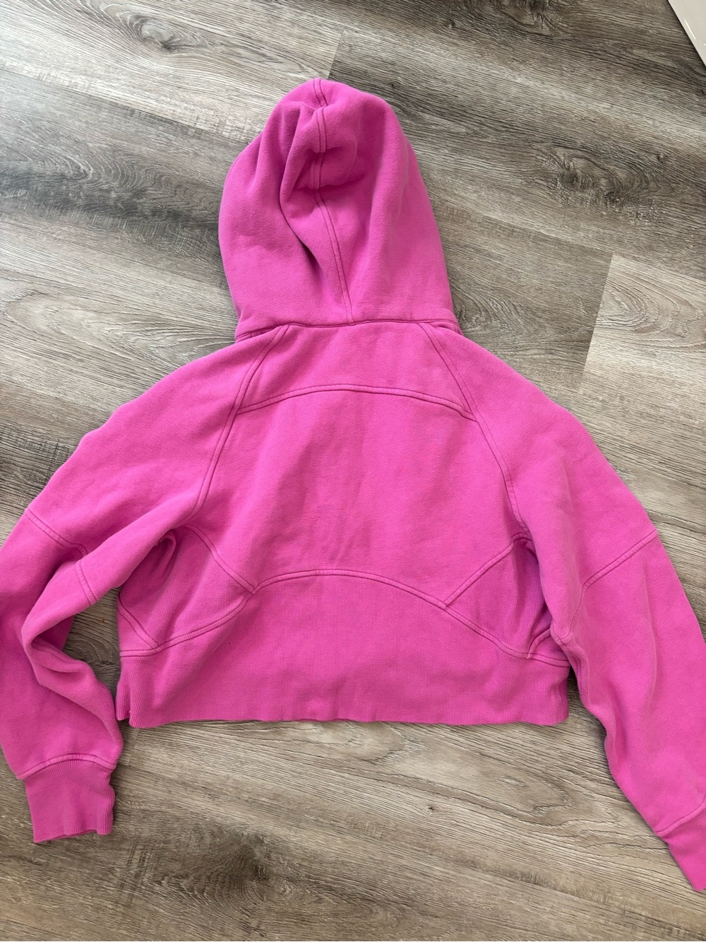 Lululemon Scuba Hoodie Pow Pink Tone XS S Bright Pink Half-Zip Hoodie XS/S - Picture 8 of 12